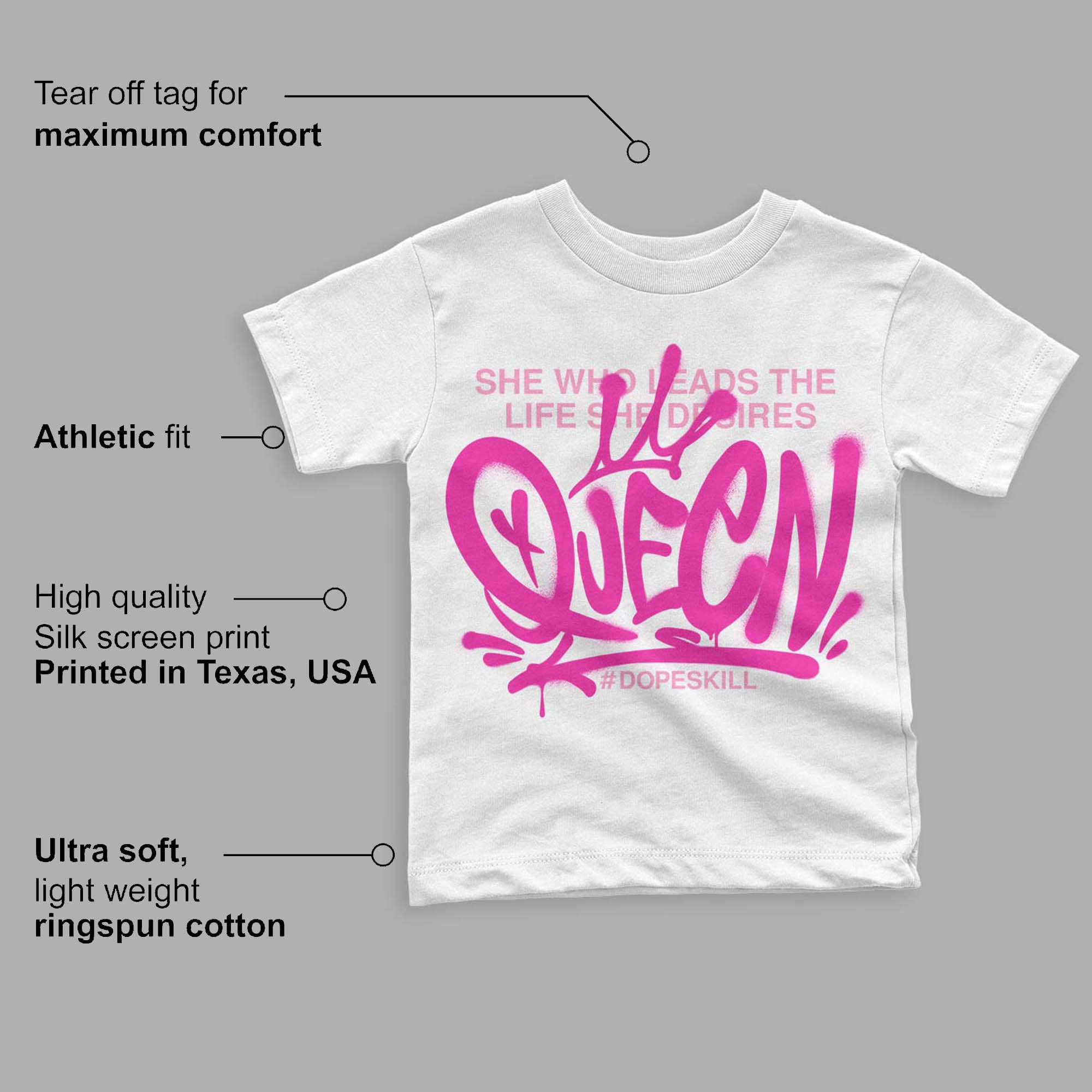 Triple Pink Dunk Low superstreetwear Toddler Kids T-shirt Queen Graphic