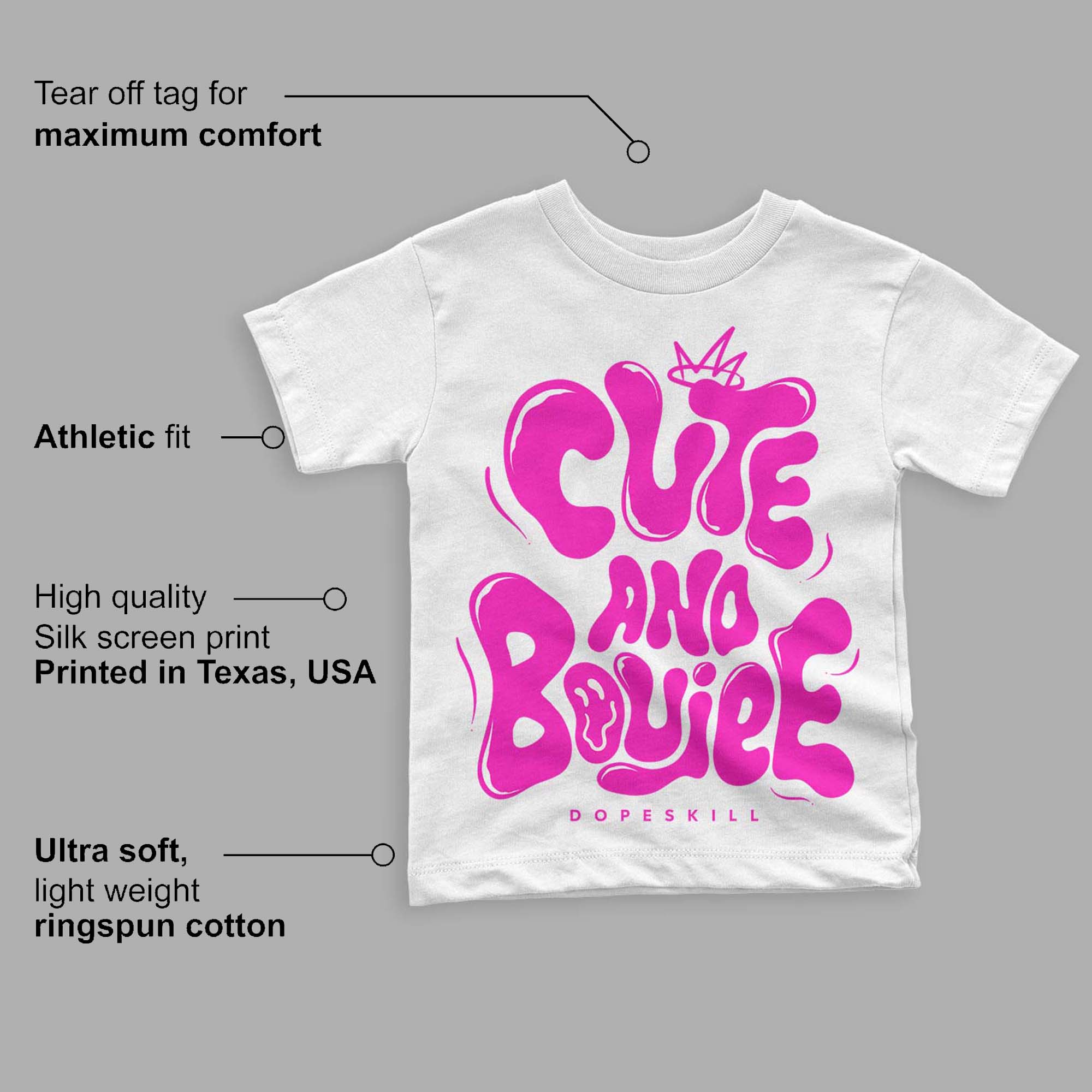 Dunk Low Active Fuchsia superstreetwear Toddler Kids T-shirt Cute and Boujee Graphic