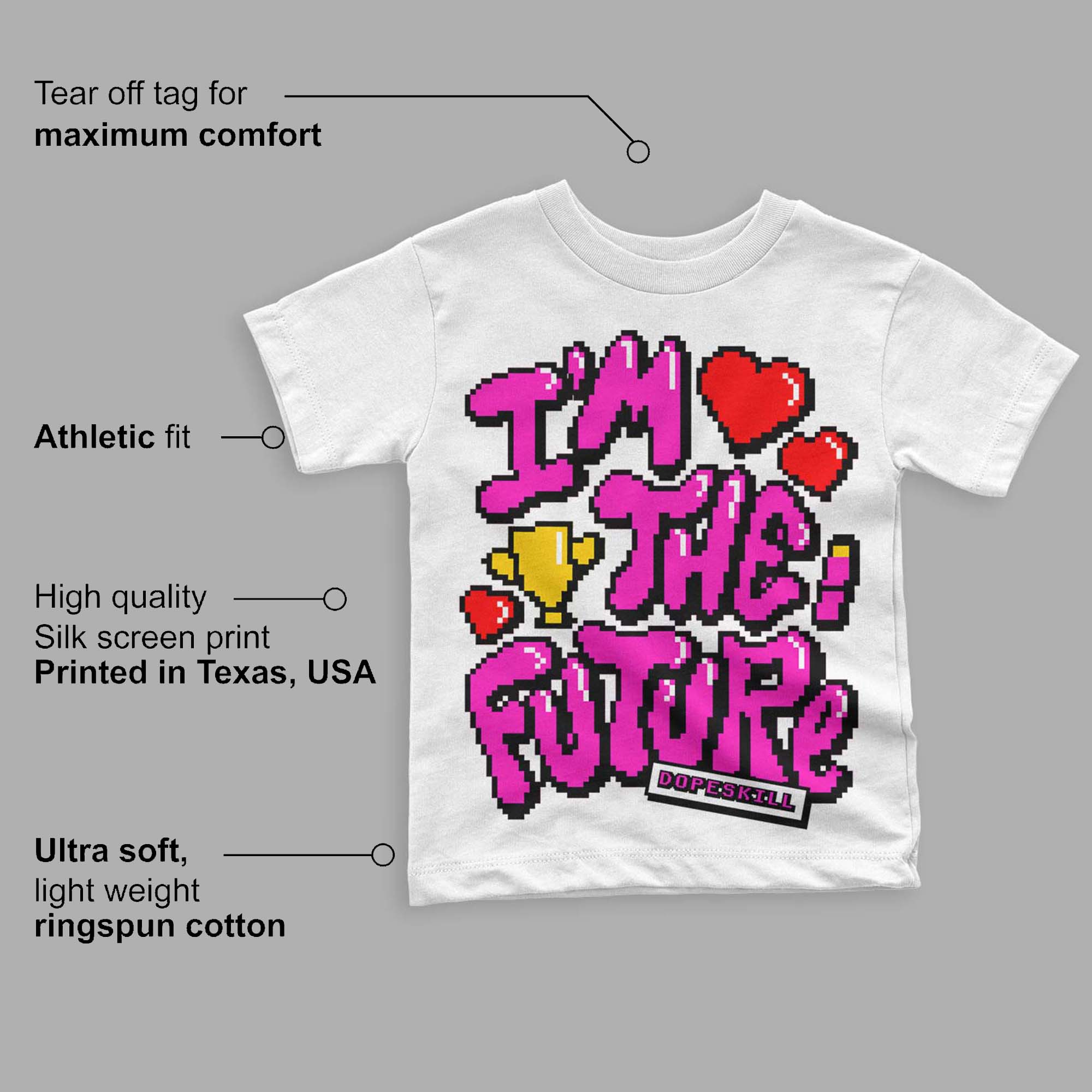 Dunk Low Active Fuchsia superstreetwear Toddler Kids T-shirt I'm The Future Graphic