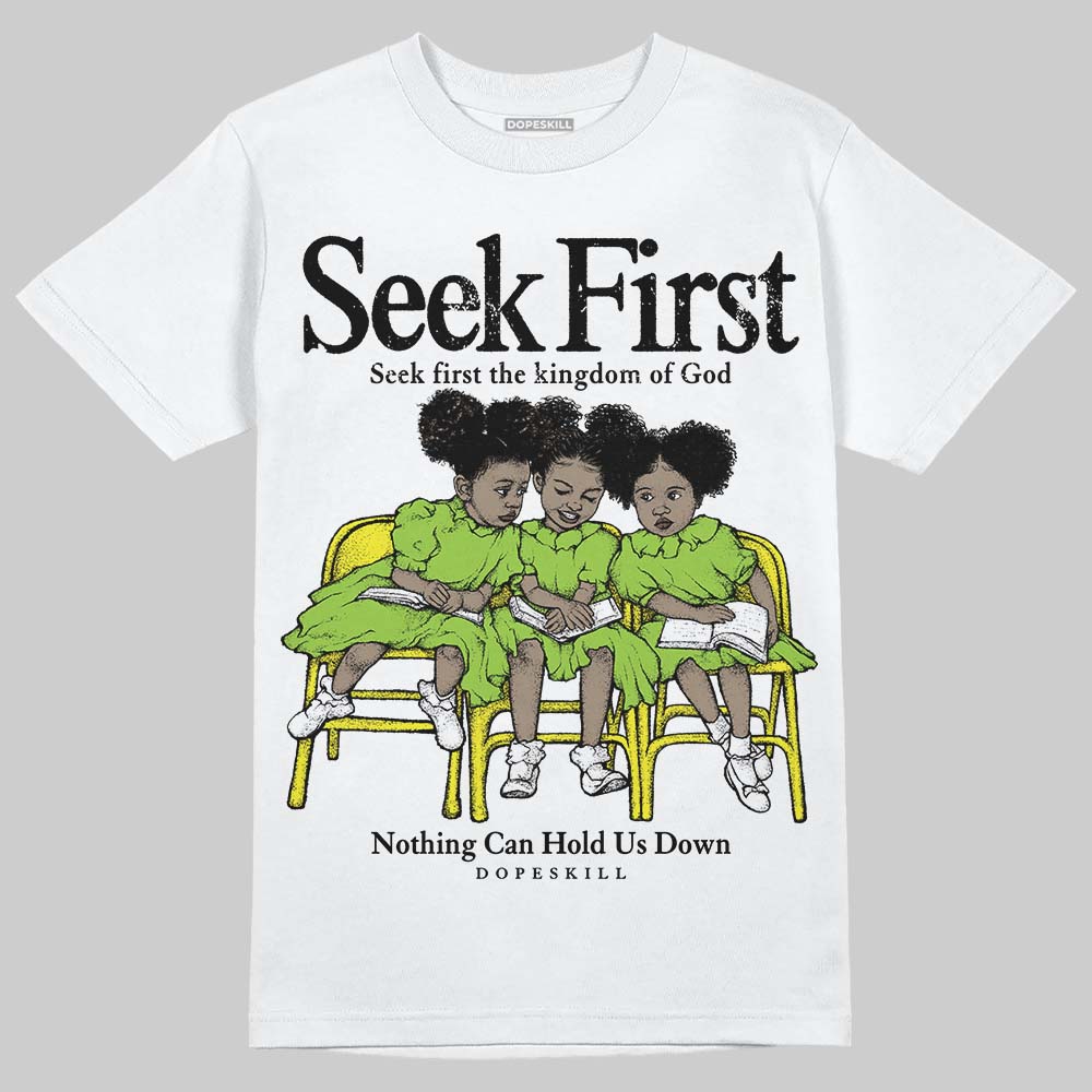 Neon Green Collection superstreetwear T-Shirt New Seek First Graphic