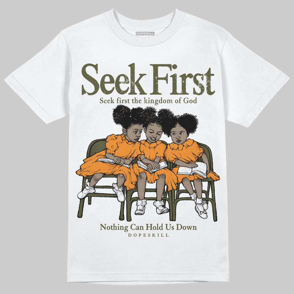 Olive Collection superstreetwear T-Shirt New Seek First Graphic