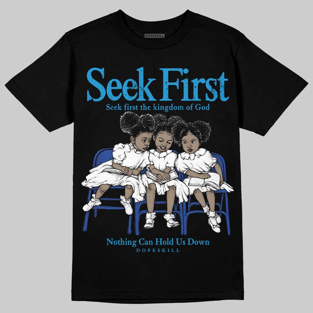 Royal Blue Collection superstreetwear T-Shirt New Seek First Graphic