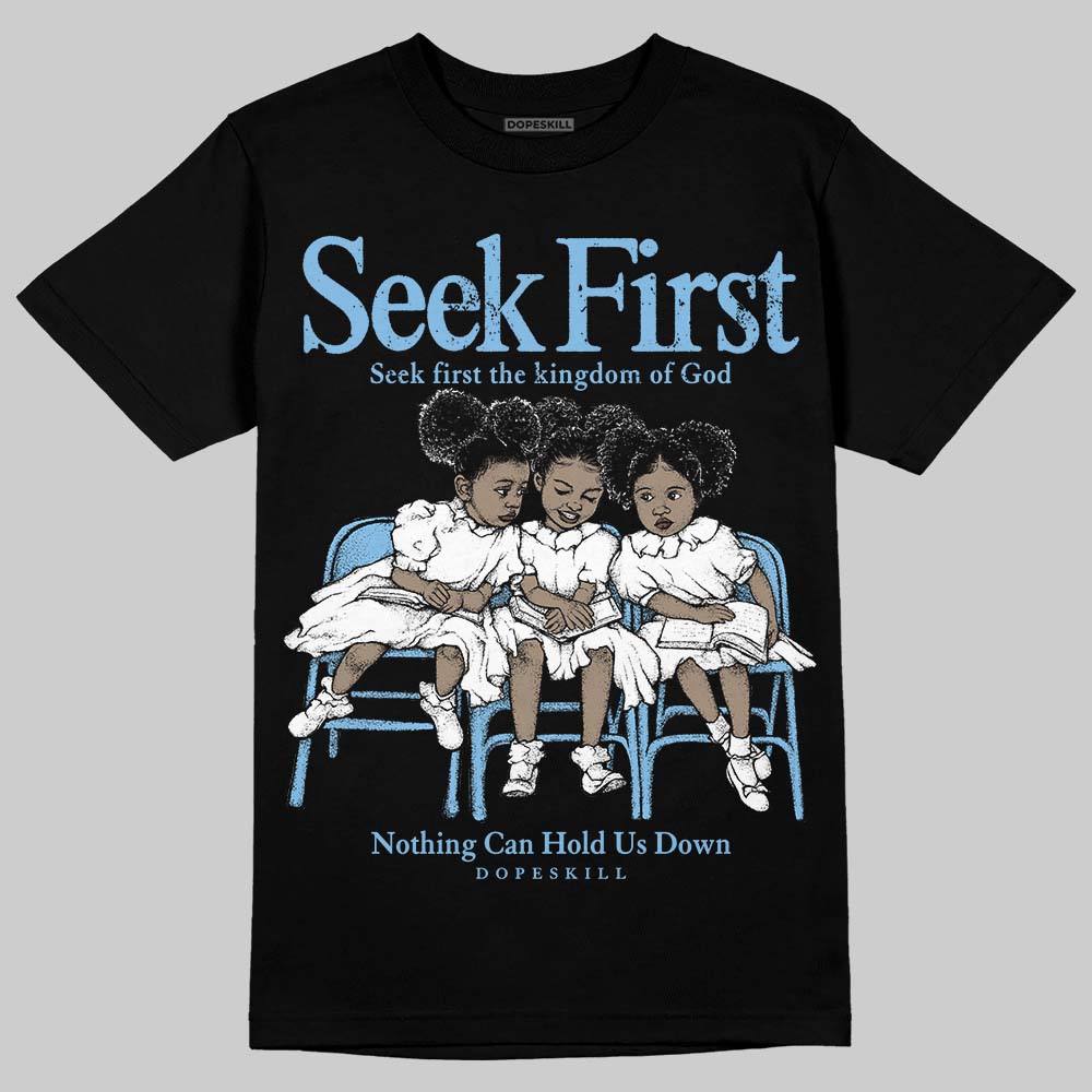 University Blue Collection superstreetwear T-Shirt New Seek First Graphic