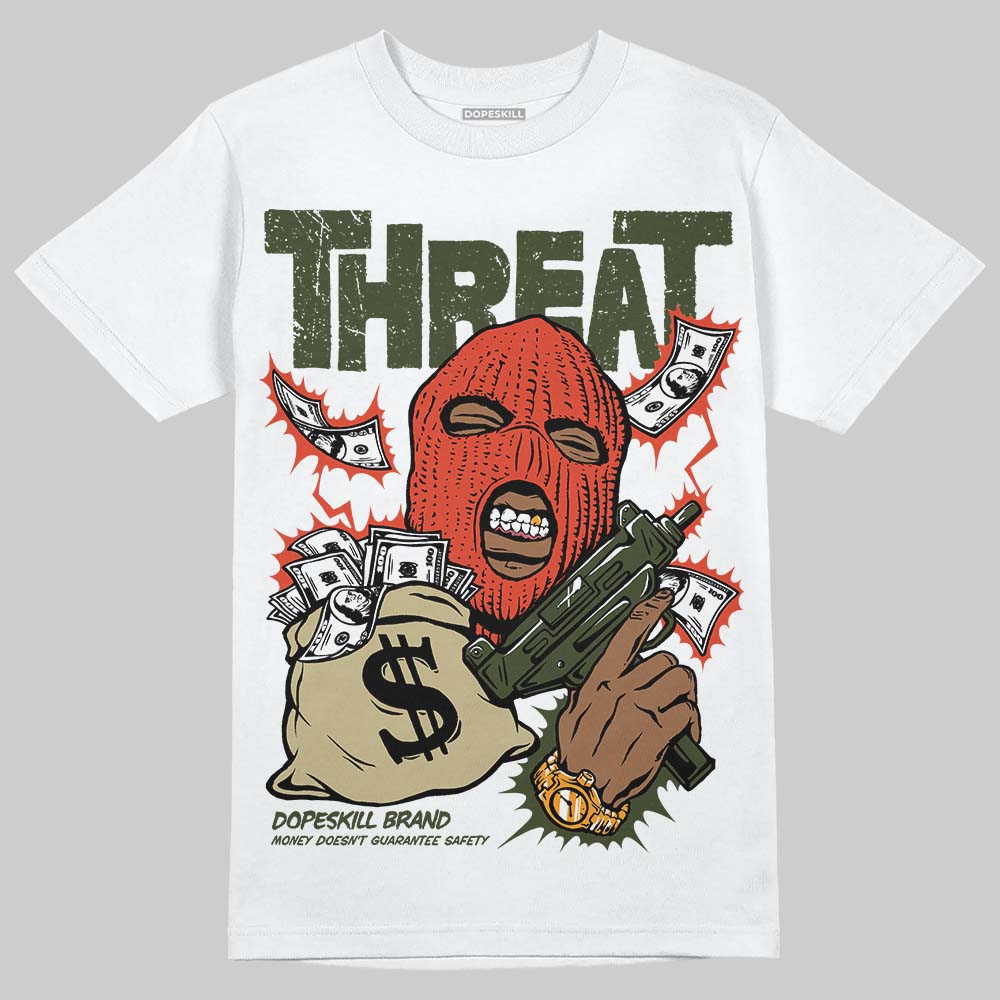 Olive Collection superstreetwear T-Shirt Under Threat Graphic