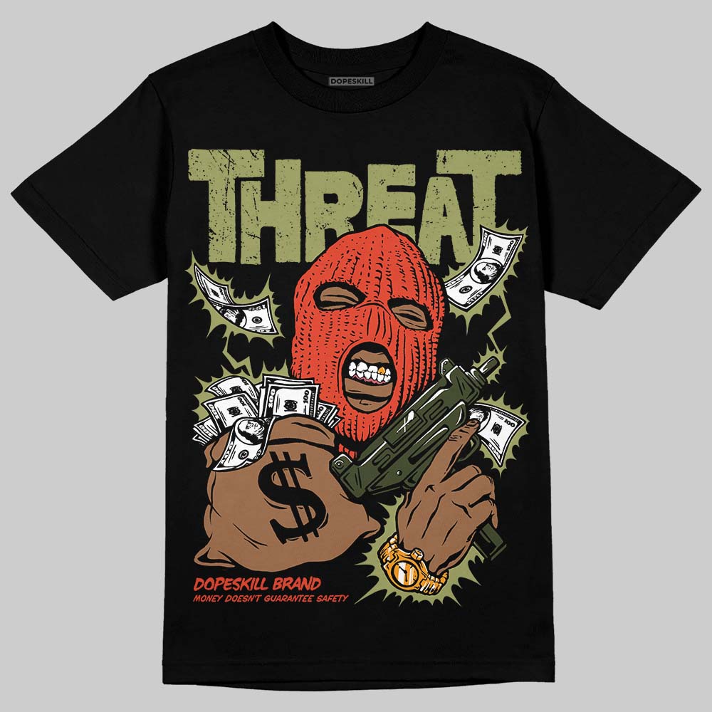 Olive Collection superstreetwear T-Shirt Under Threat Graphic