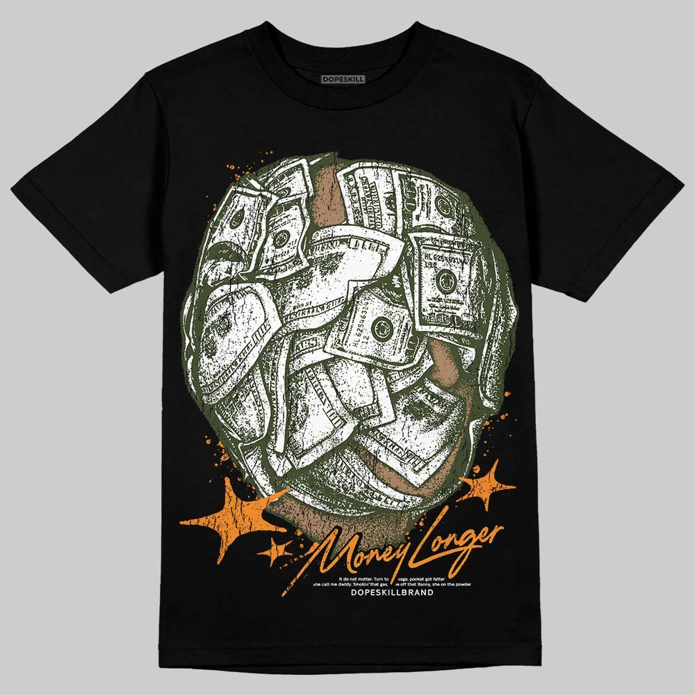 Olive Collection superstreetwear T-Shirt Money Longer Graphic