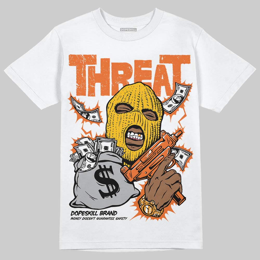 Orange Black White superstreetwear T-Shirt Under Threat Graphic