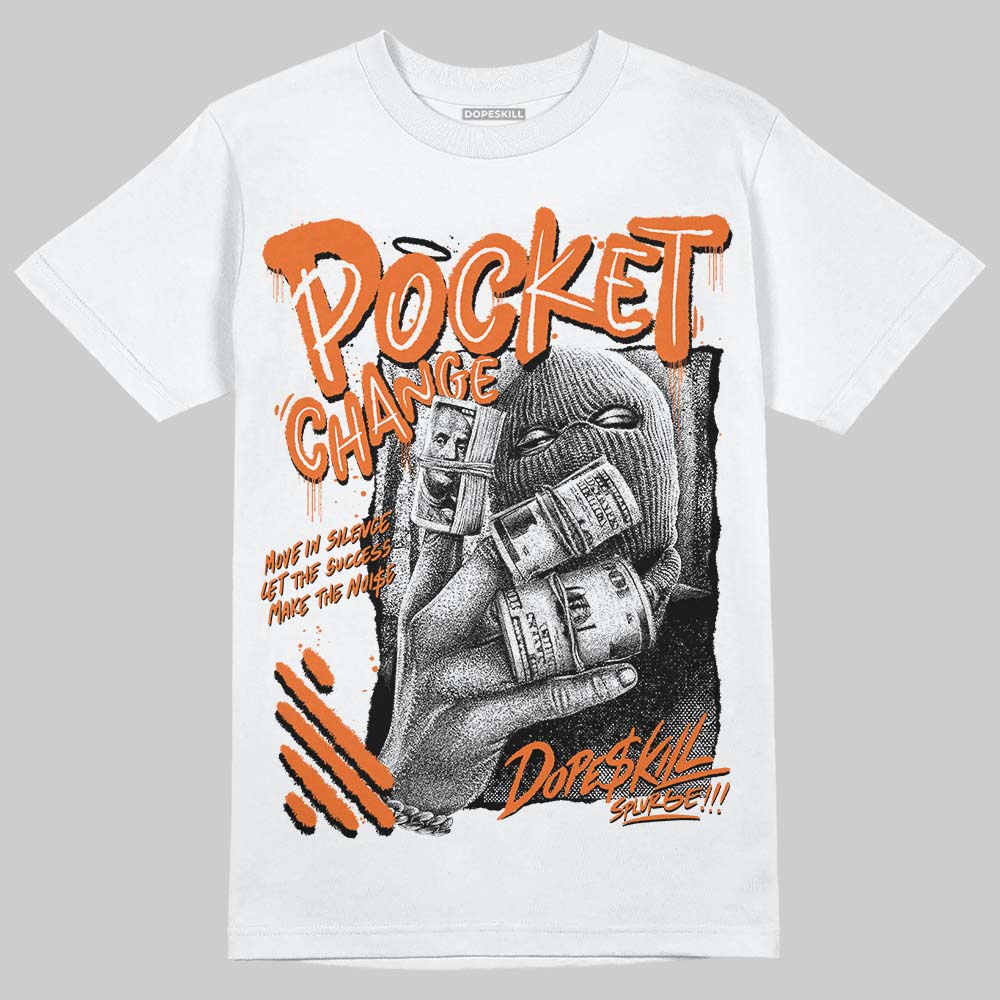 Orange Black White superstreetwear T-Shirt Pocket Change Graphic