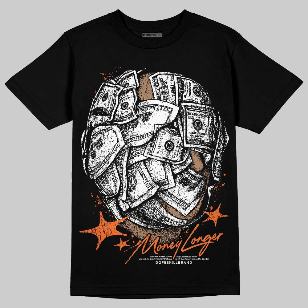 Orange Black White superstreetwear T-Shirt Money Longer Graphic