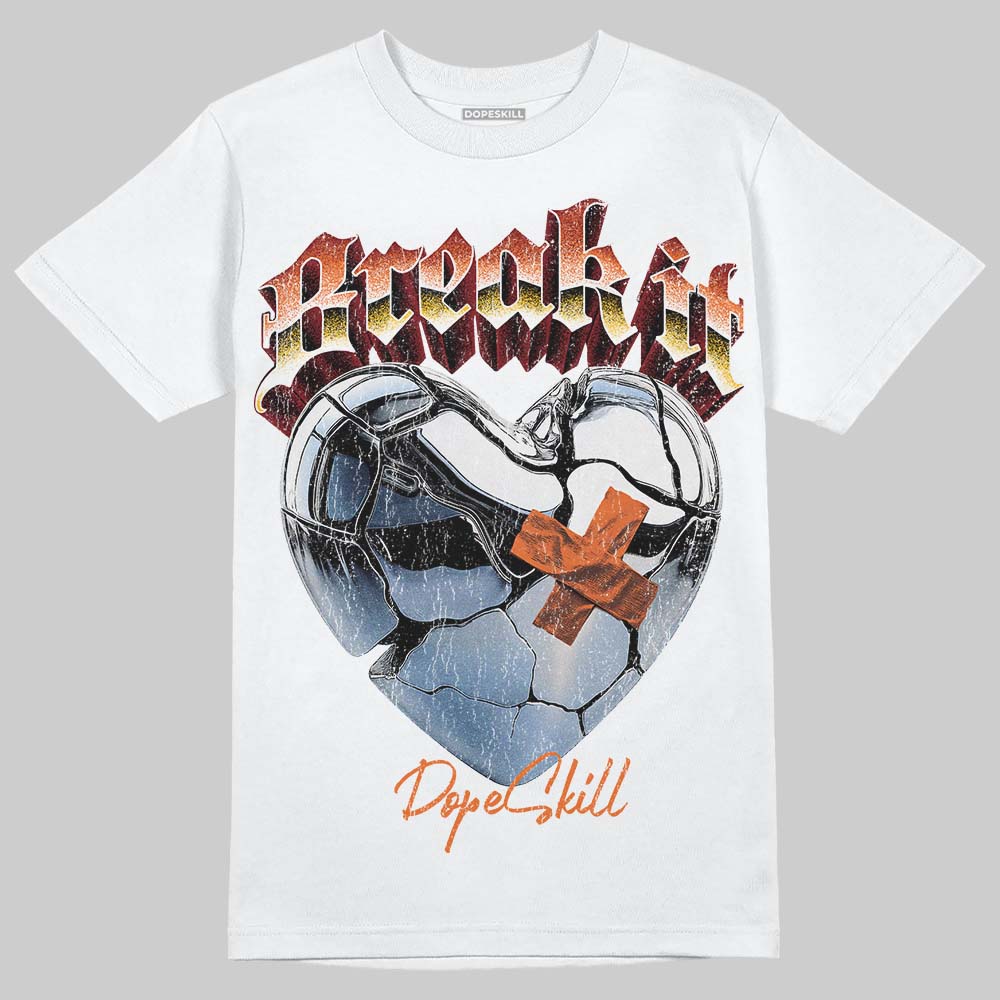 Orange Black White superstreetwear T-Shirt Break It Graphic