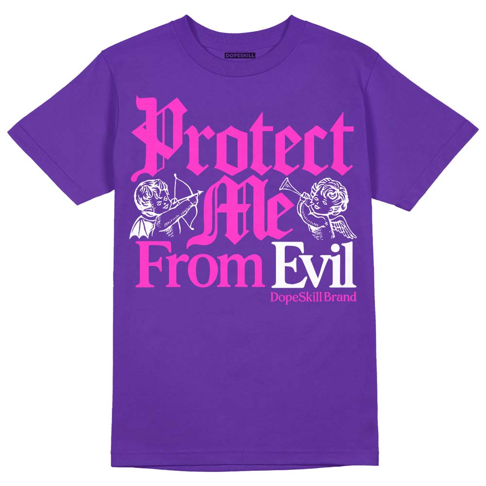 PURPLE Collection superstreetwear Purple T-shirt Protect Me From Evil Graphic