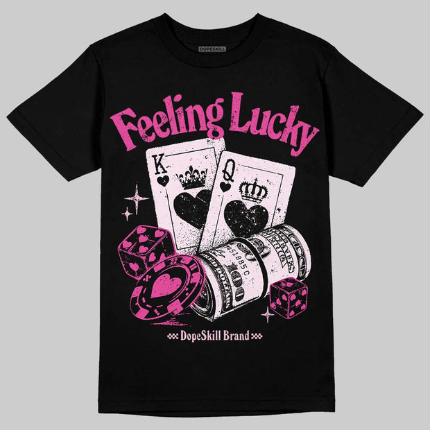 Pink Collection DopeSkill T-Shirt Feeling Lucky Graphic