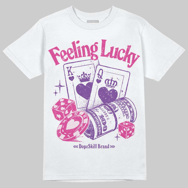 Pink Collection DopeSkill T-Shirt Feeling Lucky Graphic