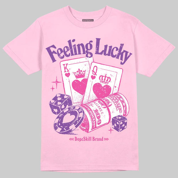 Pink Collection DopeSkill T-Shirt Feeling Lucky Graphic