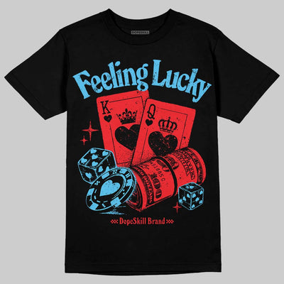 Red Collection DopeSkill T-Shirt Feeling Lucky Graphic