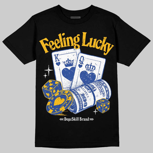 Royal Blue Collection DopeSkill T-Shirt Feeling Lucky Graphic