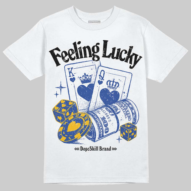 Royal Blue Collection DopeSkill T-Shirt Feeling Lucky Graphic
