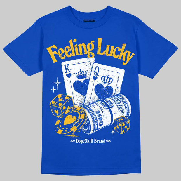 Royal Blue Collection DopeSkill T-Shirt Feeling Lucky Graphic