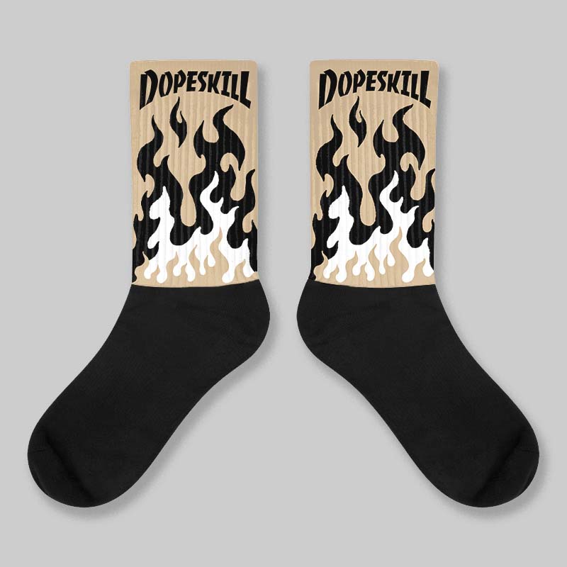 TAN Collection superstreetwear Sublimated Socks FIRE Graphic