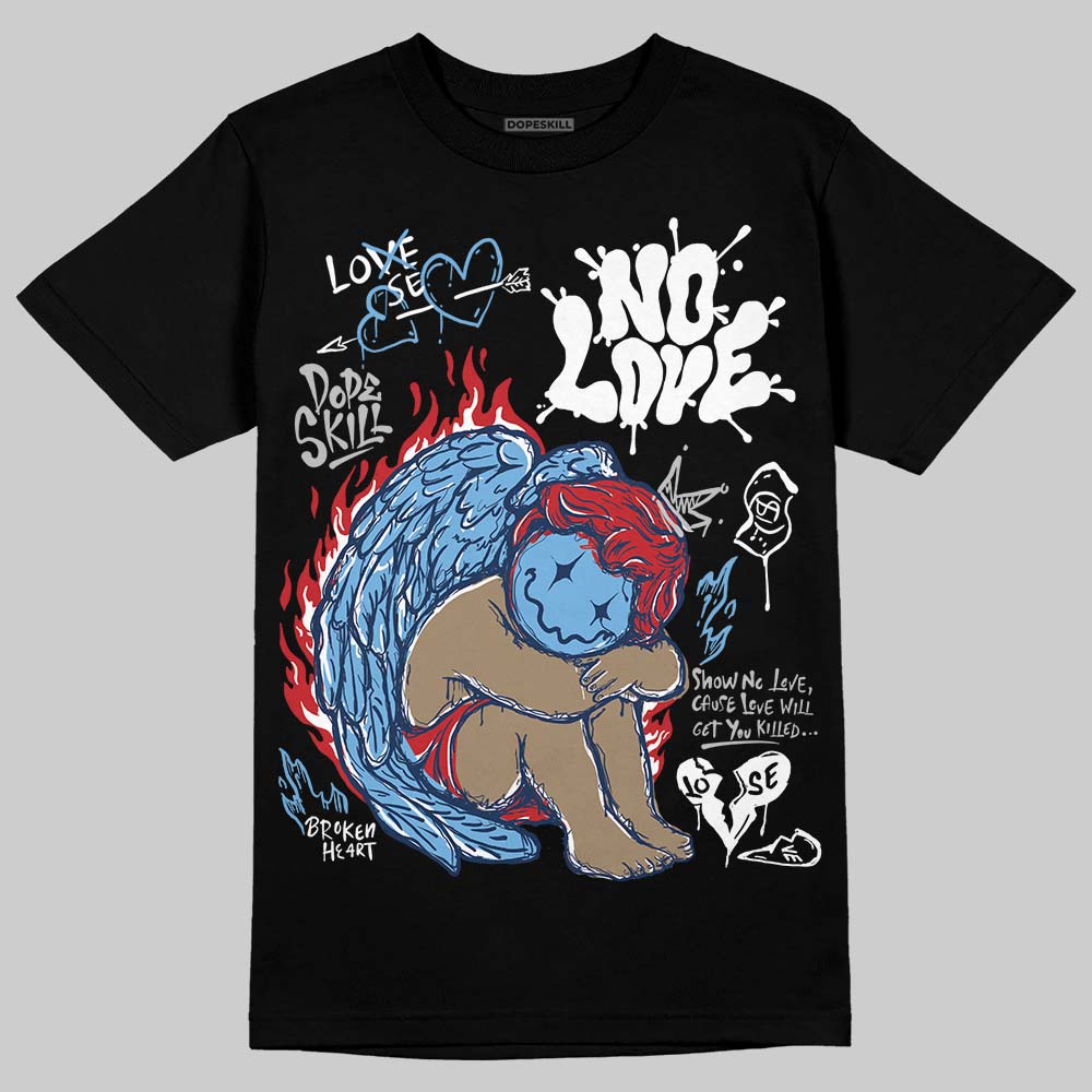 Summit White Navy 4s superstreetwear T-Shirt No Love Graphic