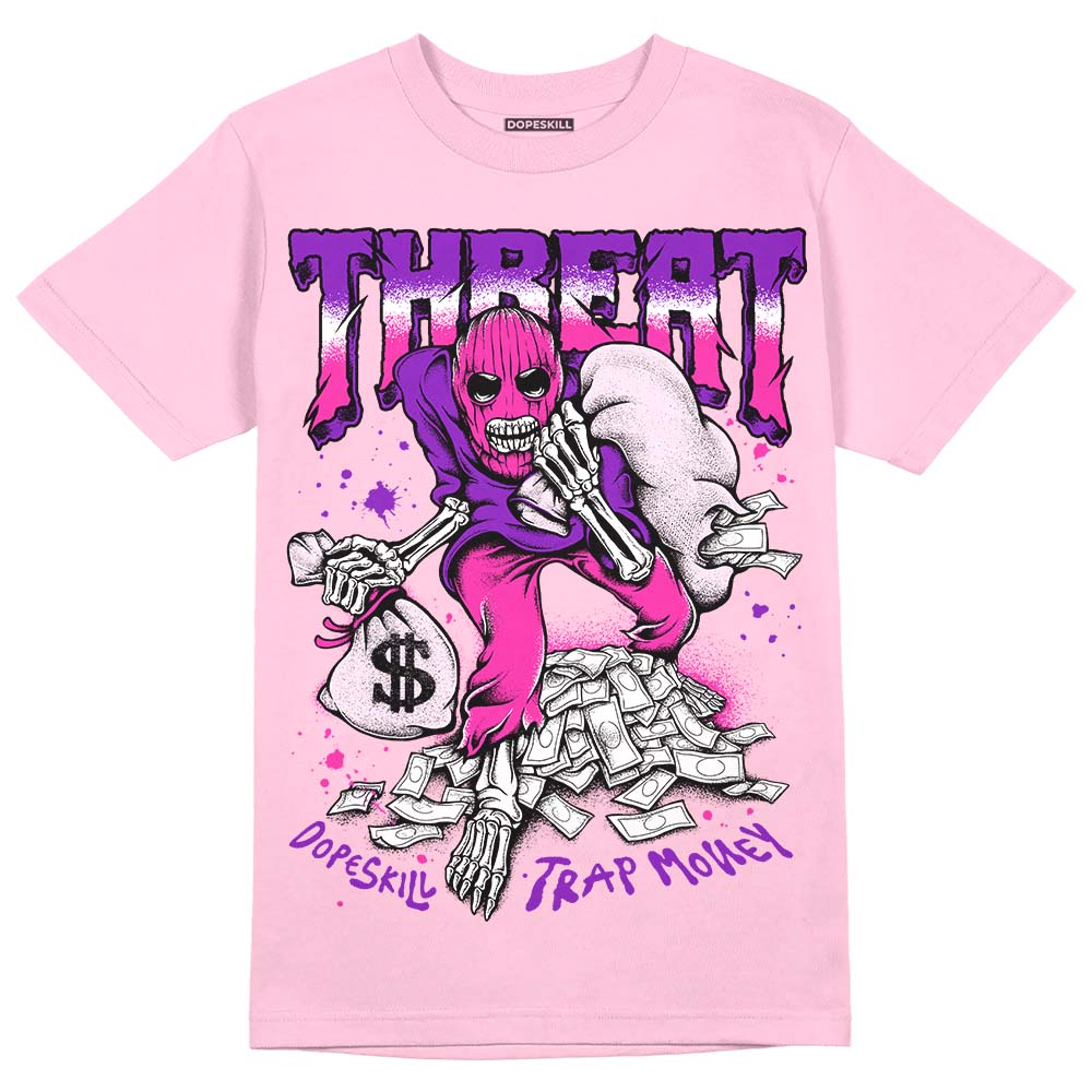 Pink Collection superstreetwear Pink T-shirt Threat Graphic