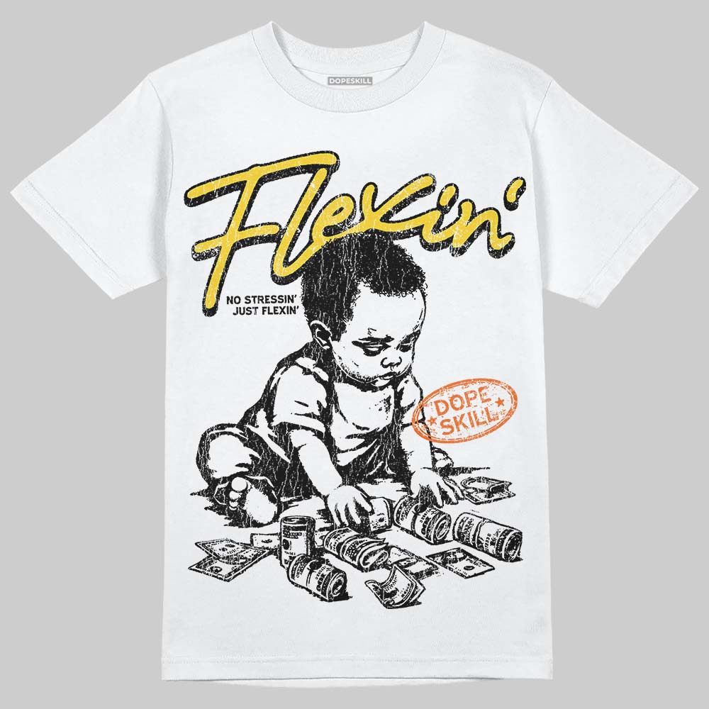 Black Tour Yellow AJ 4 Thunder superstreetwear T-Shirt Flexin' Graphic