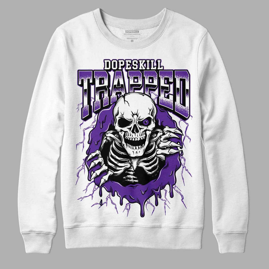 PURPLE Collection superstreetwear Sweatshirt Trapped Halloween Graphic