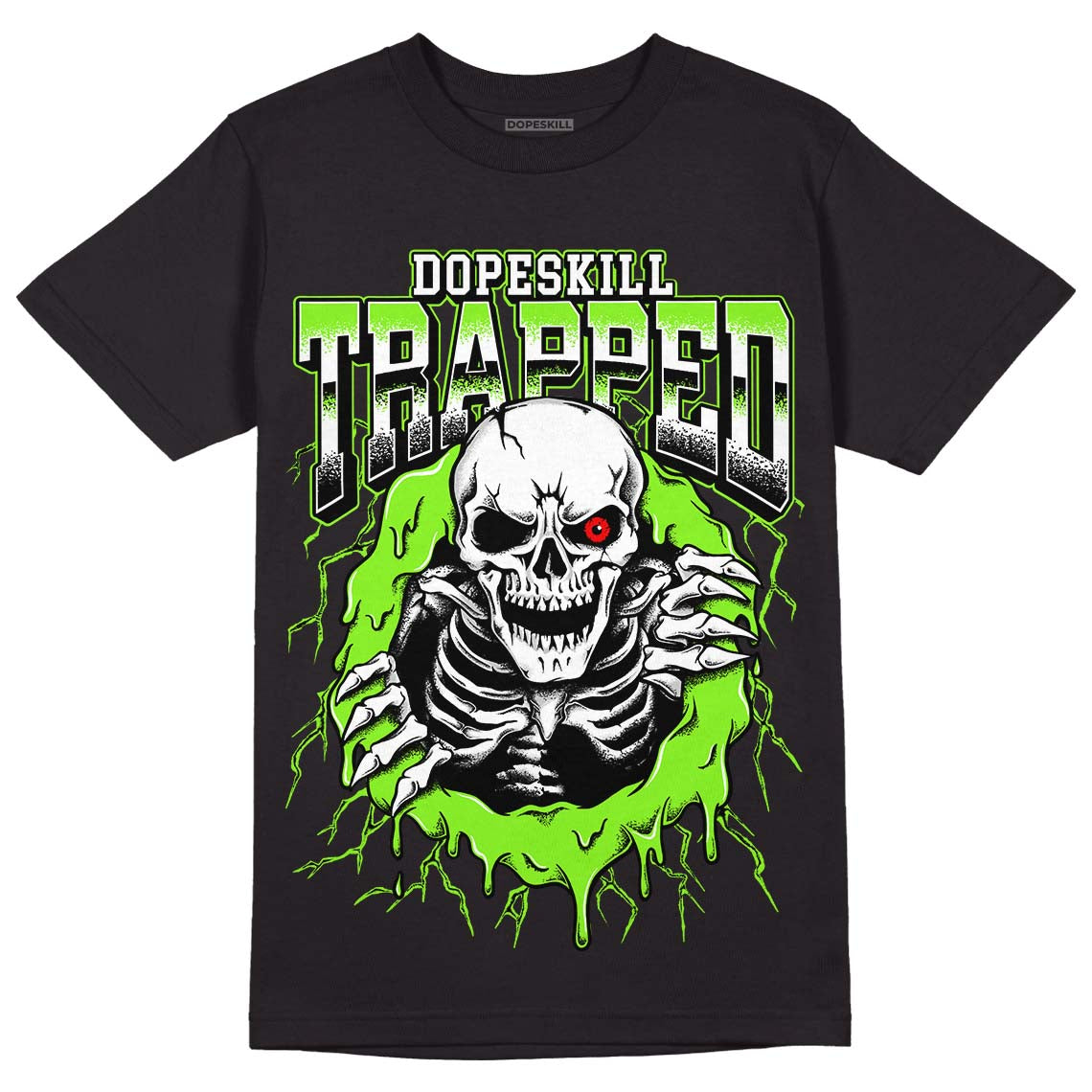 Neon Green Collection superstreetwear T-Shirt Trapped Halloween Graphic