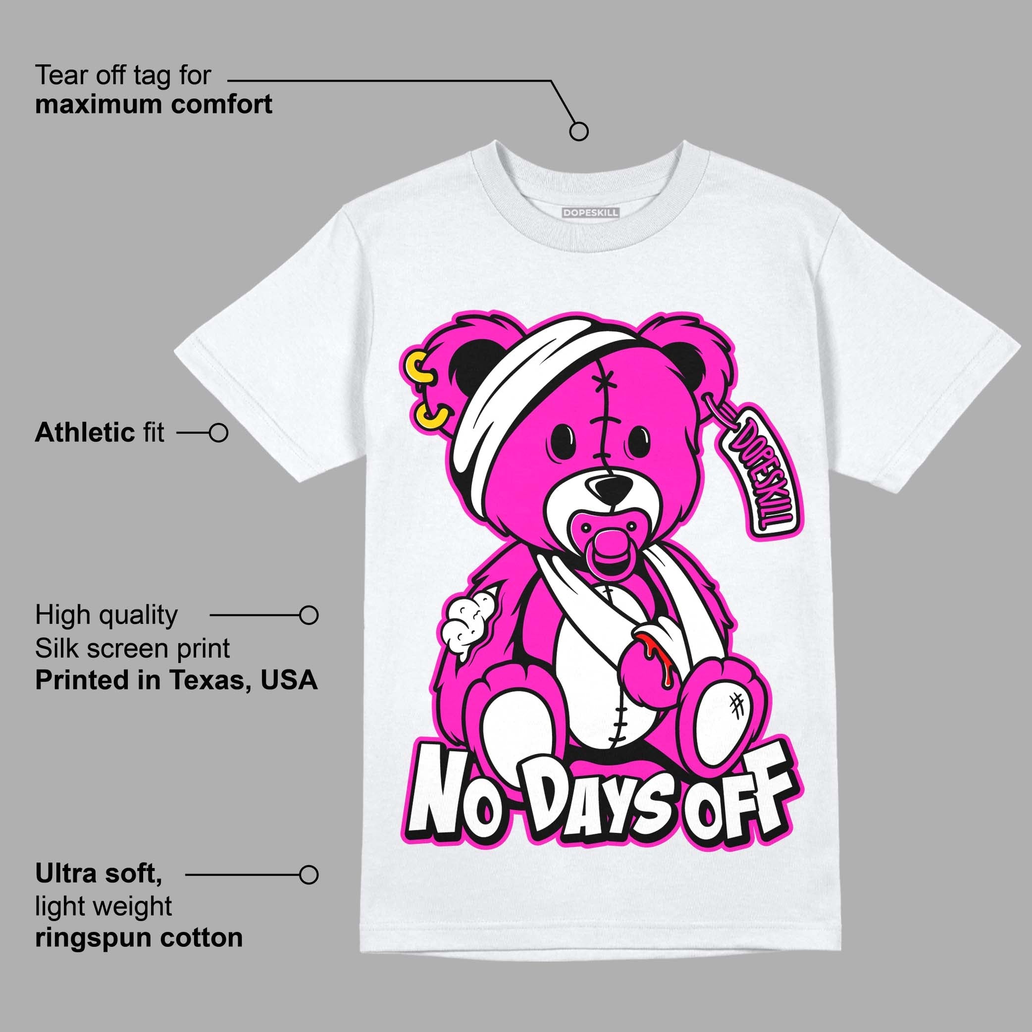 Dunk Low Active Fuchsia superstreetwear T-Shirt Hurt Bear Graphic