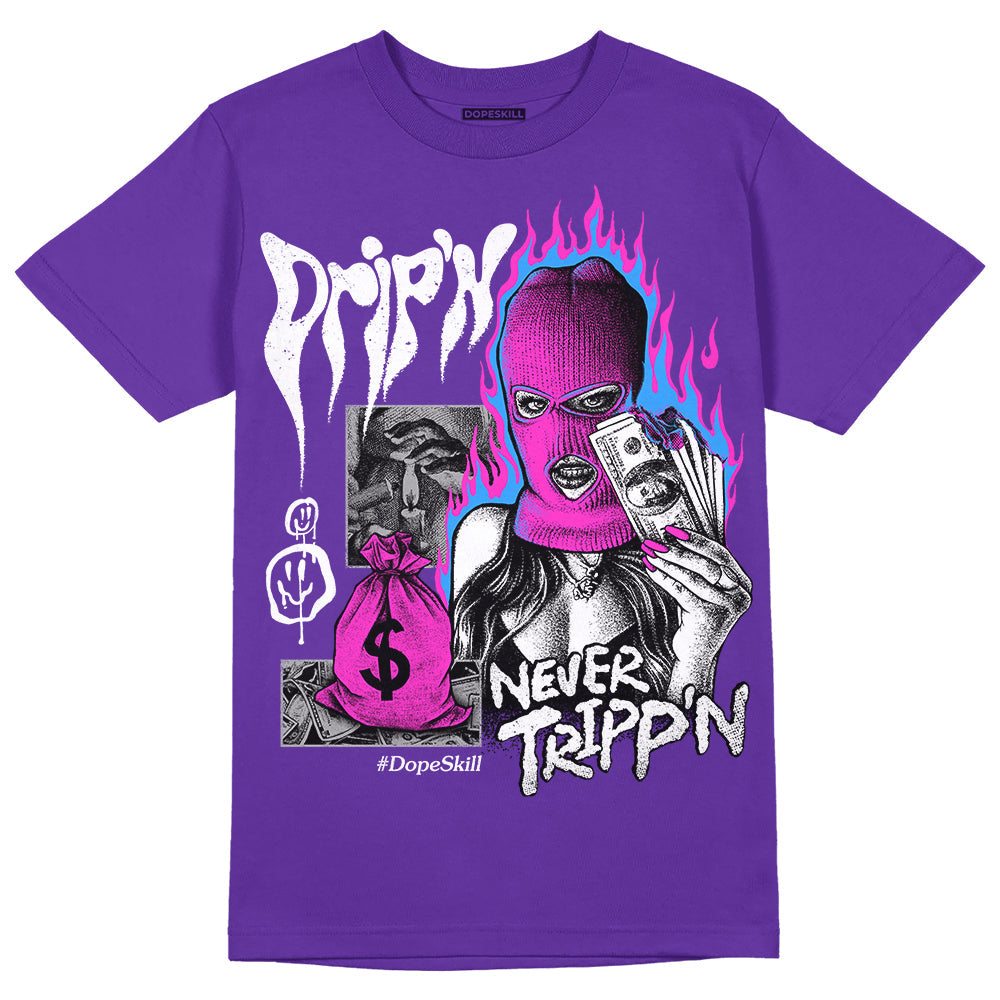 Court Purple 13s superstreetwear Purple T-shirt Drip'n Never Tripp'n Graphic
