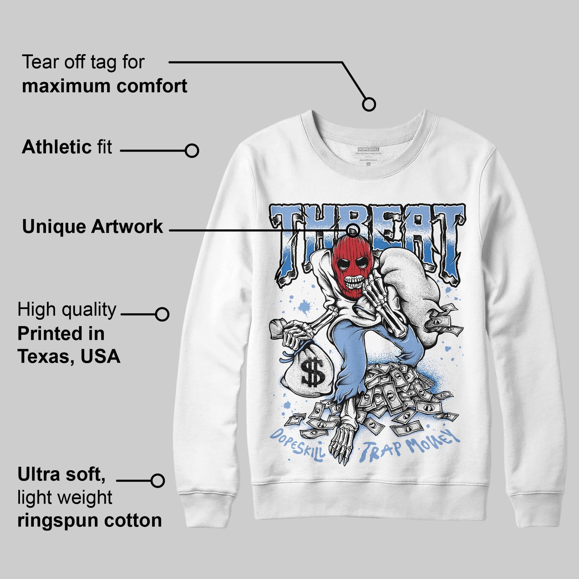 Forget Me Not 4s superstreetwear Sweatshirt Threat Graphic