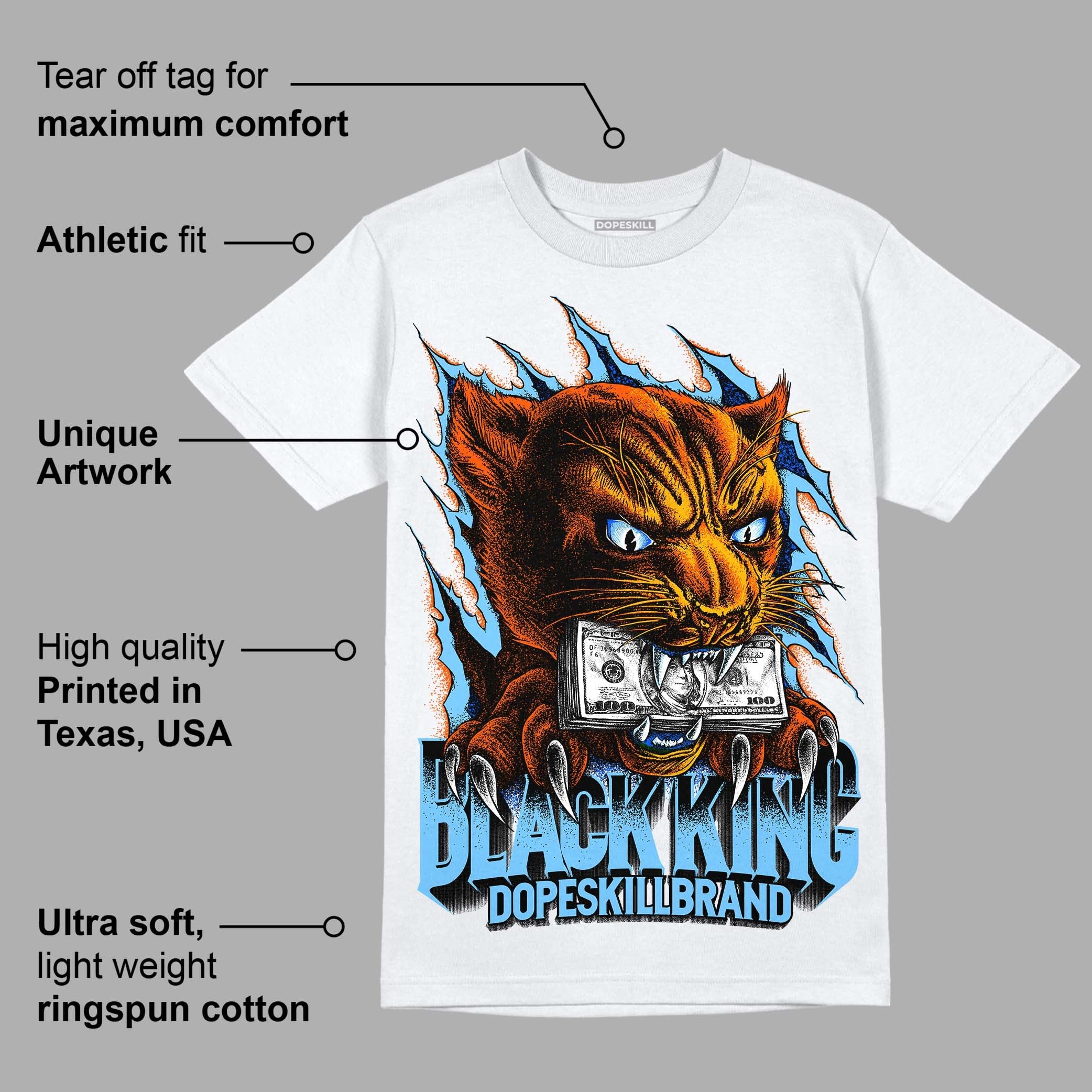 Dunk Low Futura University Blue superstreetwear T-Shirt Black King Graphic