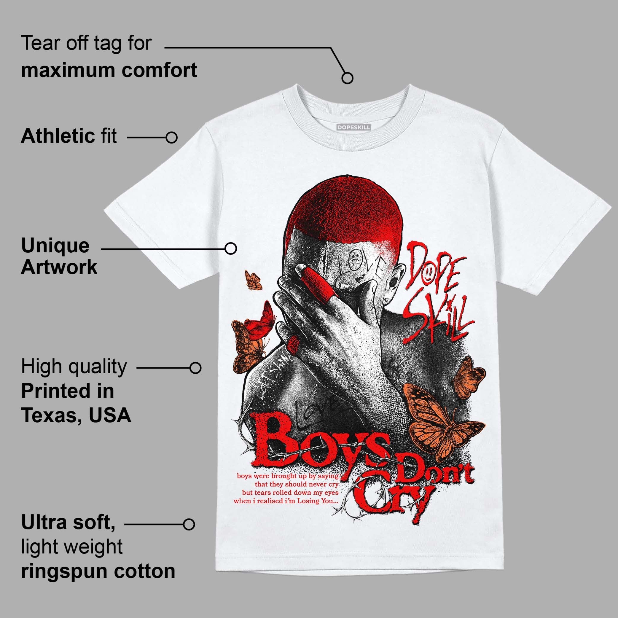 Cherry 12s superstreetwear T-Shirt Boys Don't Cry Graphic