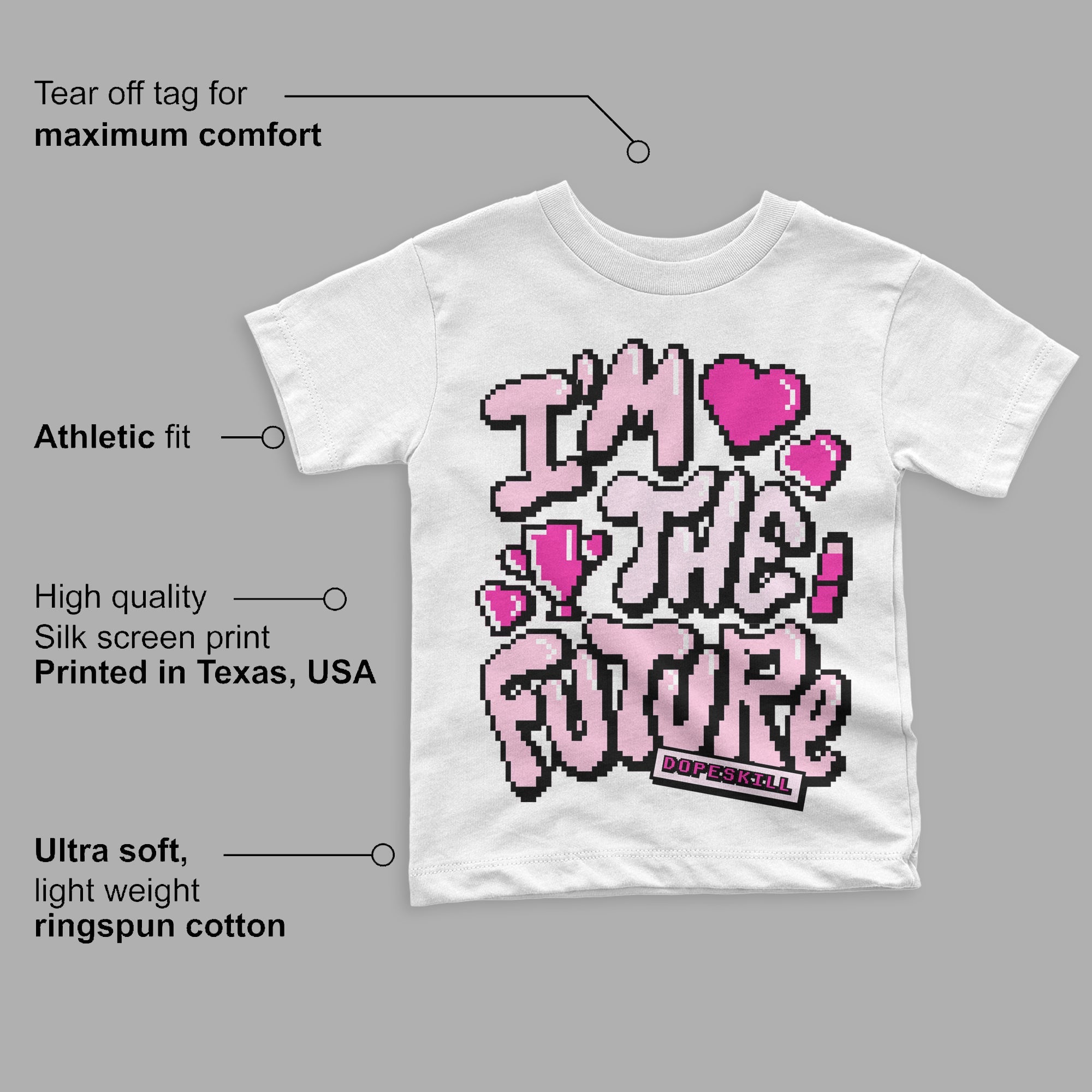 Triple Pink Dunk Low superstreetwear Toddler Kids T-shirt I'm The Future Graphic