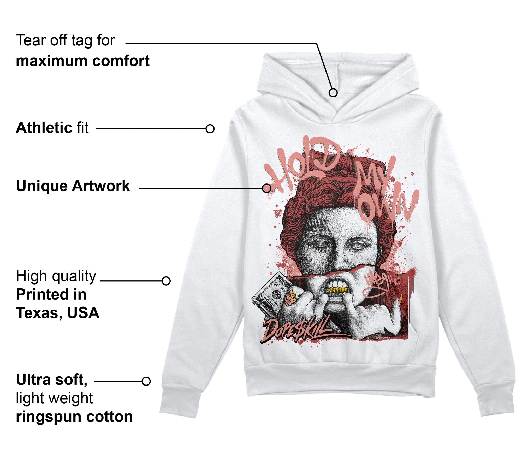 Dune Red 13s superstreetwear Hoodie Sweatshirt Hold My Own Graphic