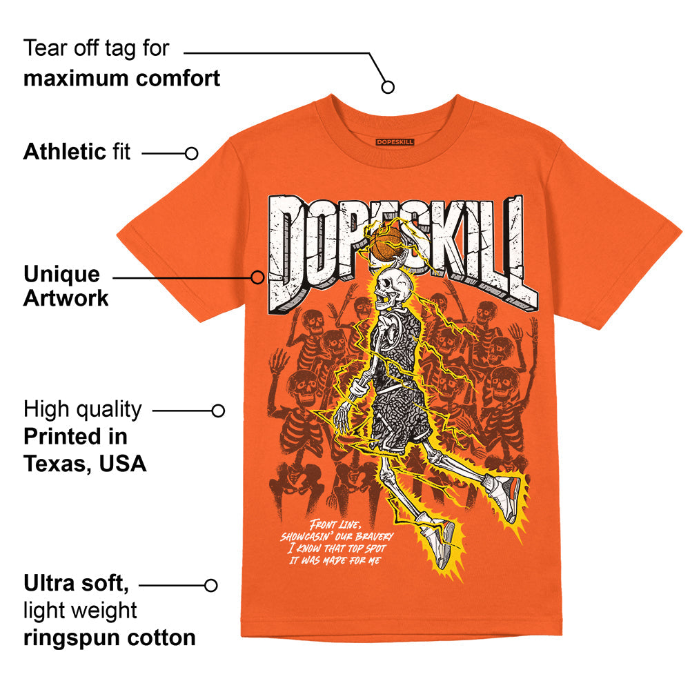 Georgia Peach 3s superstreetwear Orange T-shirt Thunder Dunk Graphic