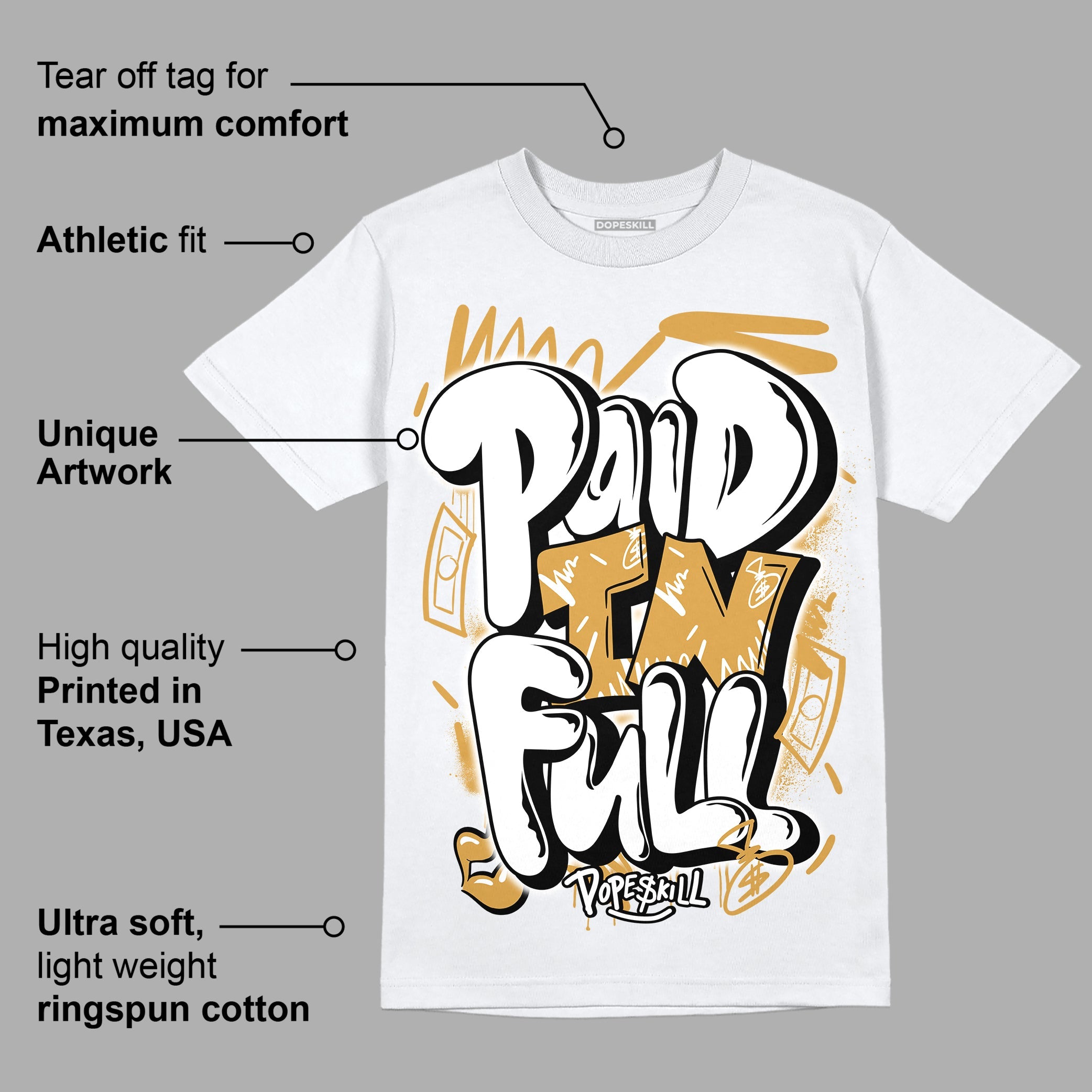 Gratitude 11s superstreetwear T-Shirt New Paid In Full Graphic