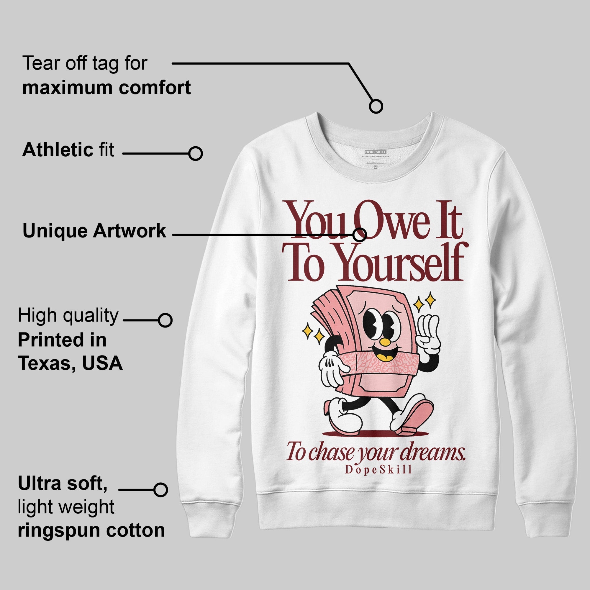 VALENTINE'S Day 3s superstreetwear Sweatshirt Owe It To Yourself Graphic