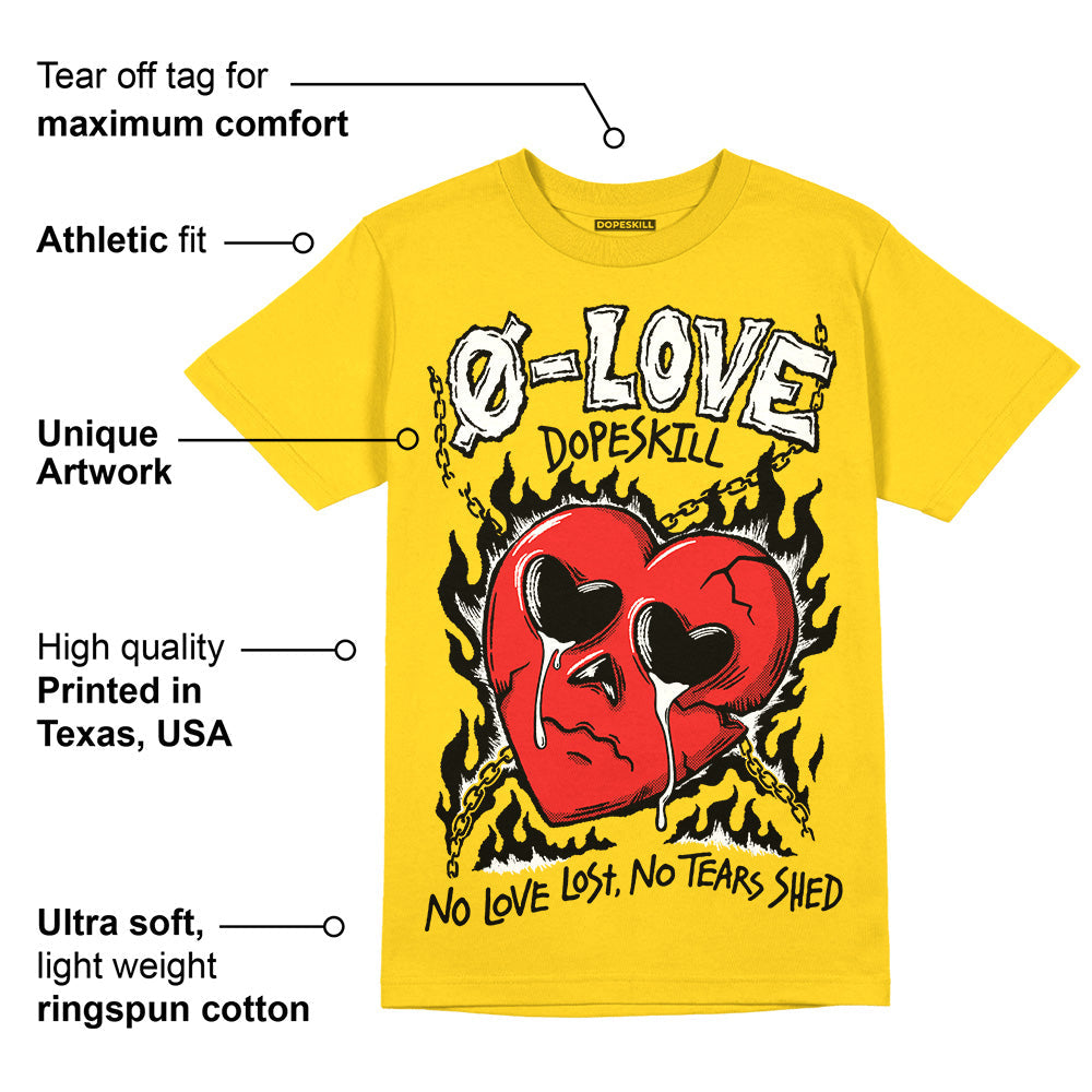 Yellow Collection superstreetwear Gold T-shirt Crying Heart Graphic