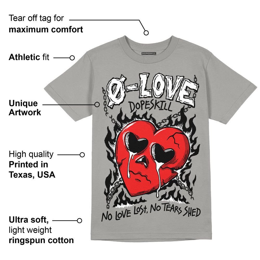 Grey Collection superstreetwear Grey T-shirt Crying Heart Graphic