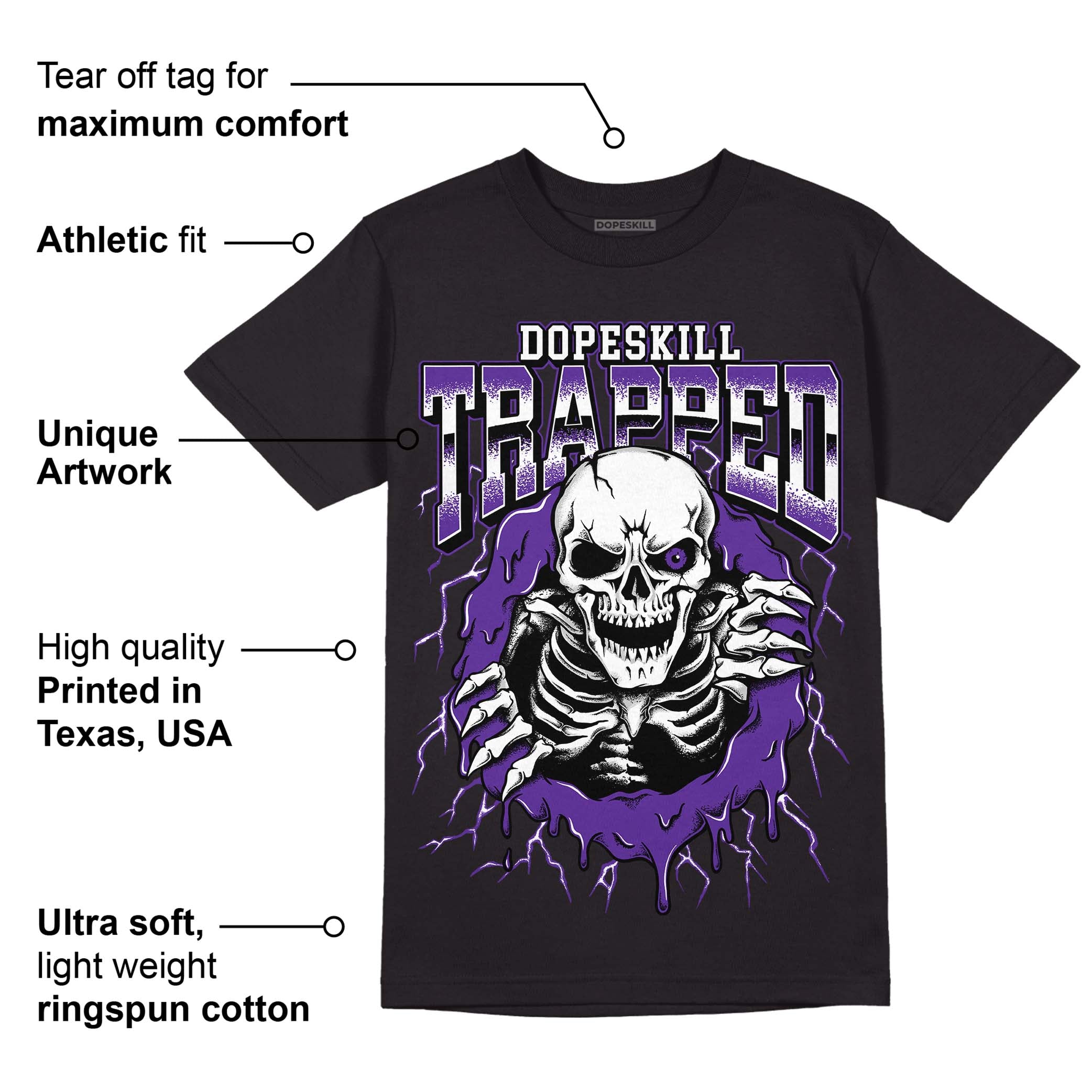 PURPLE Collection superstreetwear T-Shirt Trapped Halloween Graphic