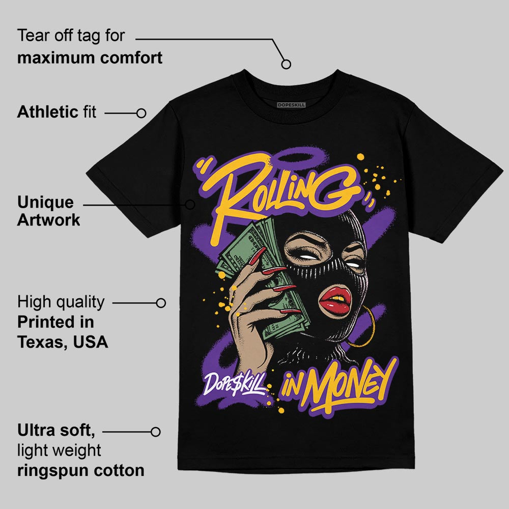 PURPLE Collection superstreetwear T-Shirt Rolling in Money Graphic