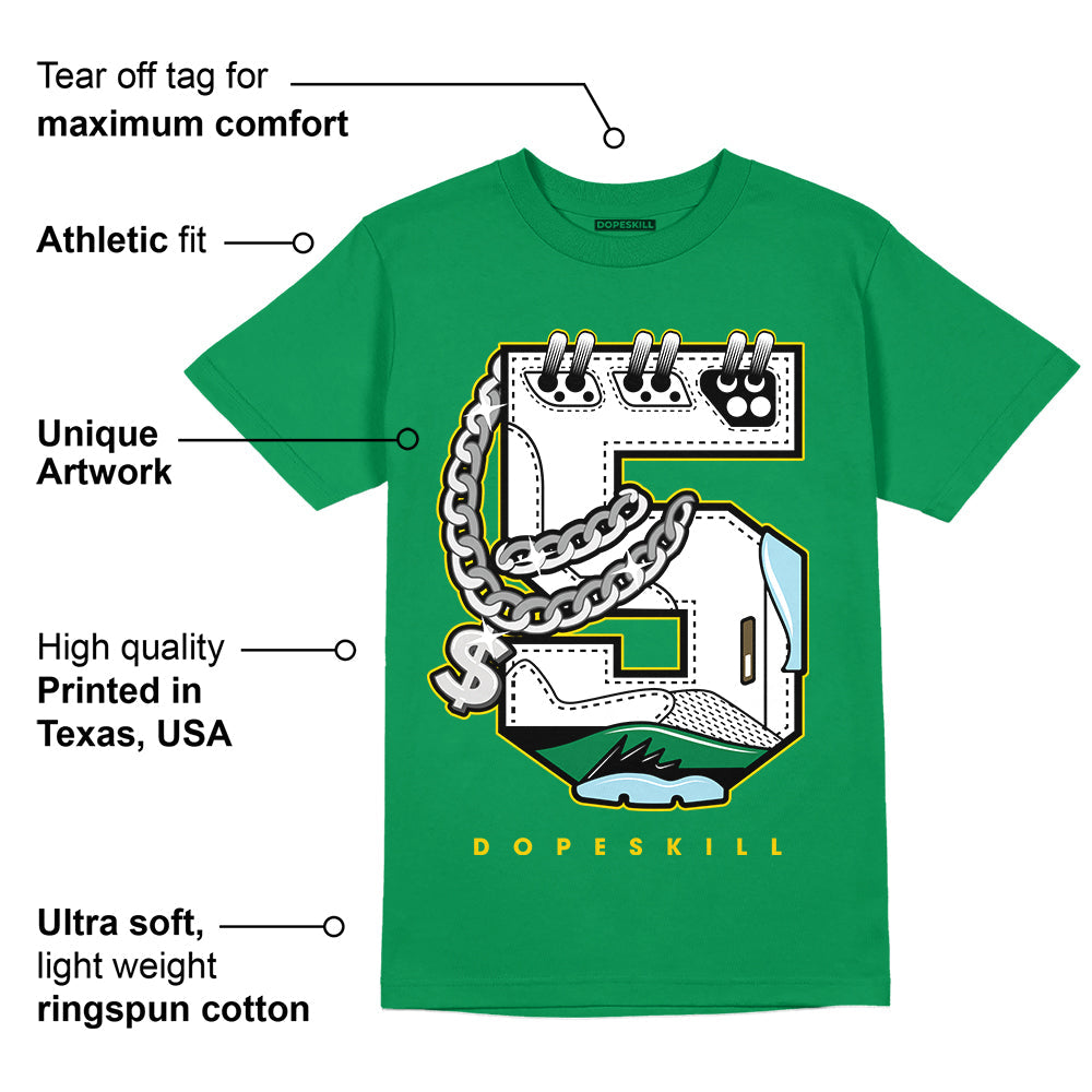 Lucky Green 5s superstreetwear Green T-shirt No.5 Graphic