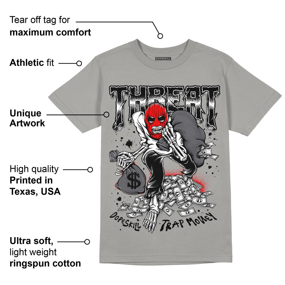 Wet Cement 4s superstreetwear Grey T-shirt Threat Graphic
