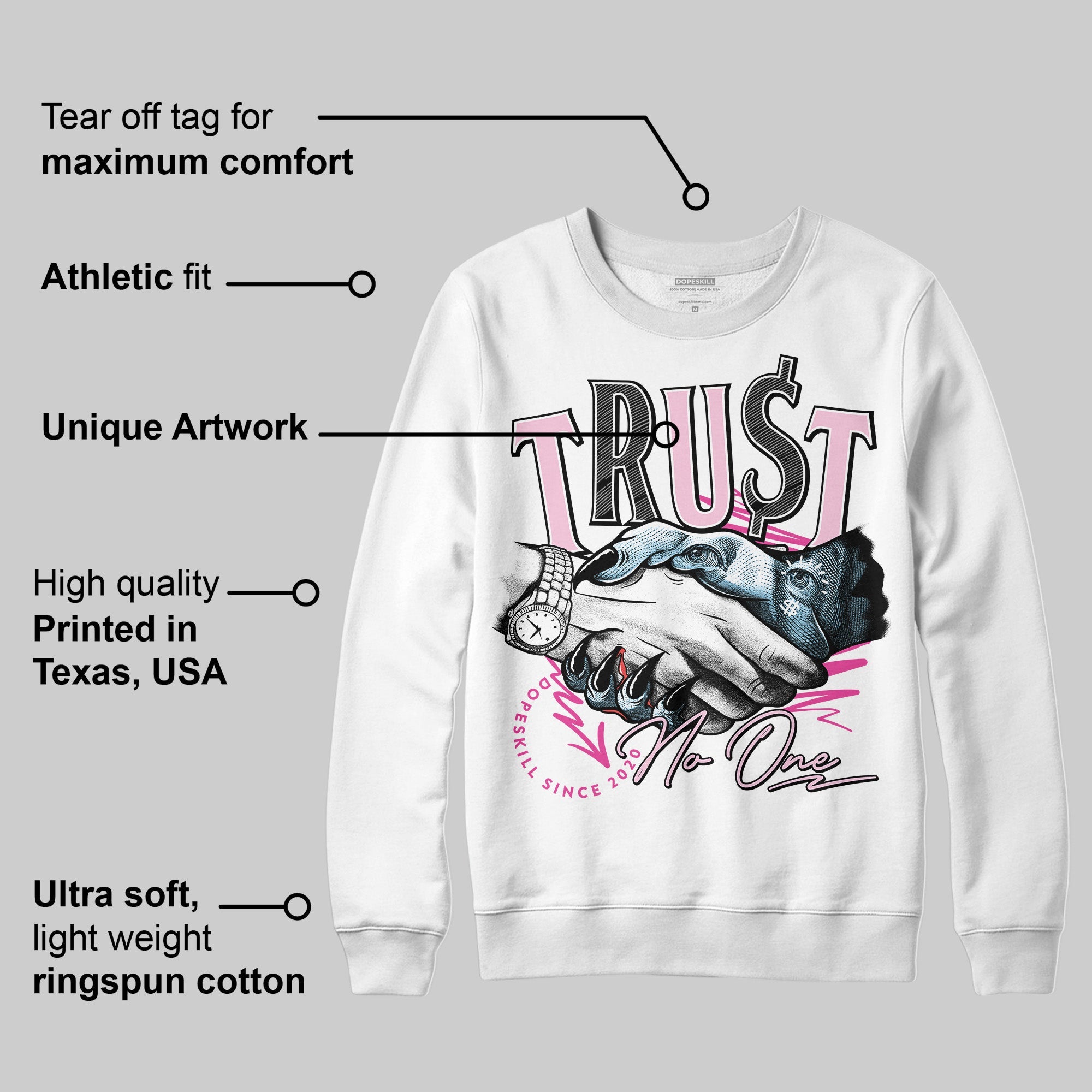 Doernbecher 6s superstreetwear Sweatshirt Trust No One Graphic
