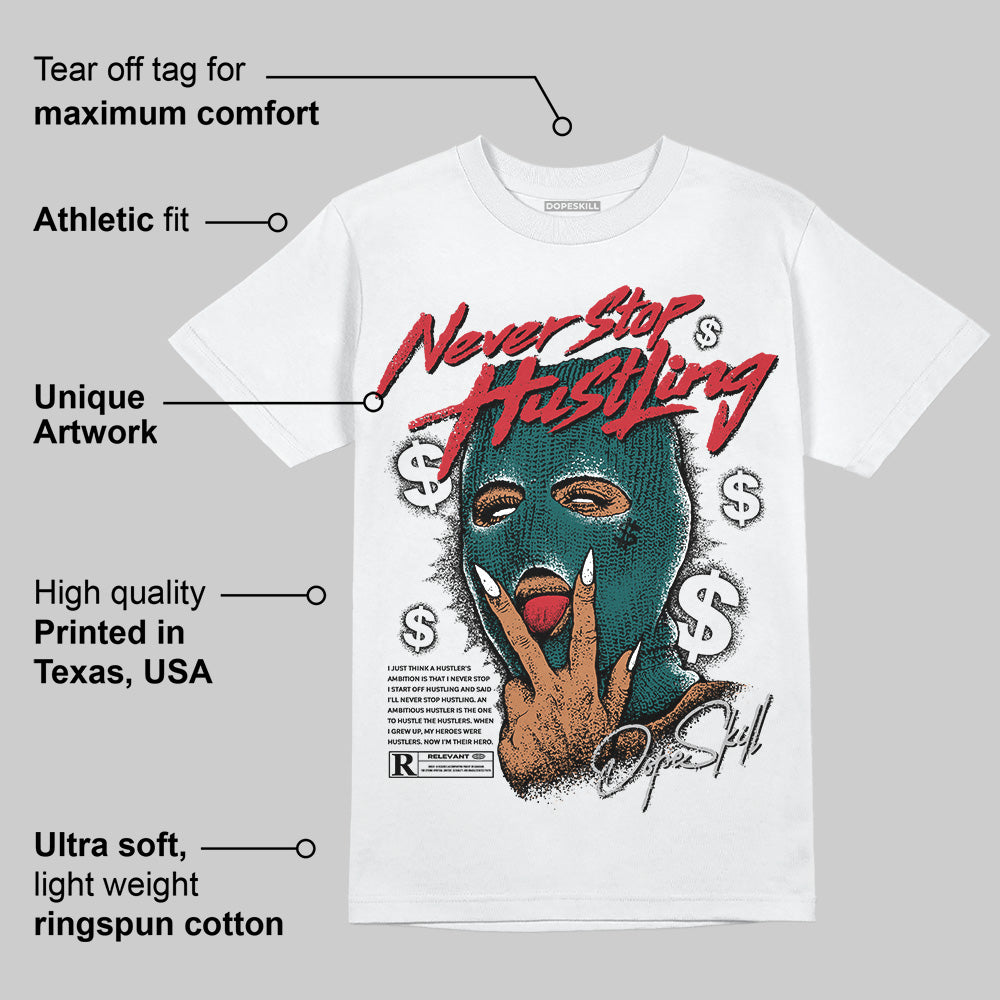 Gel 1130 White Dark Neptune superstreetwear T-Shirt Never Stop Hustling Graphic