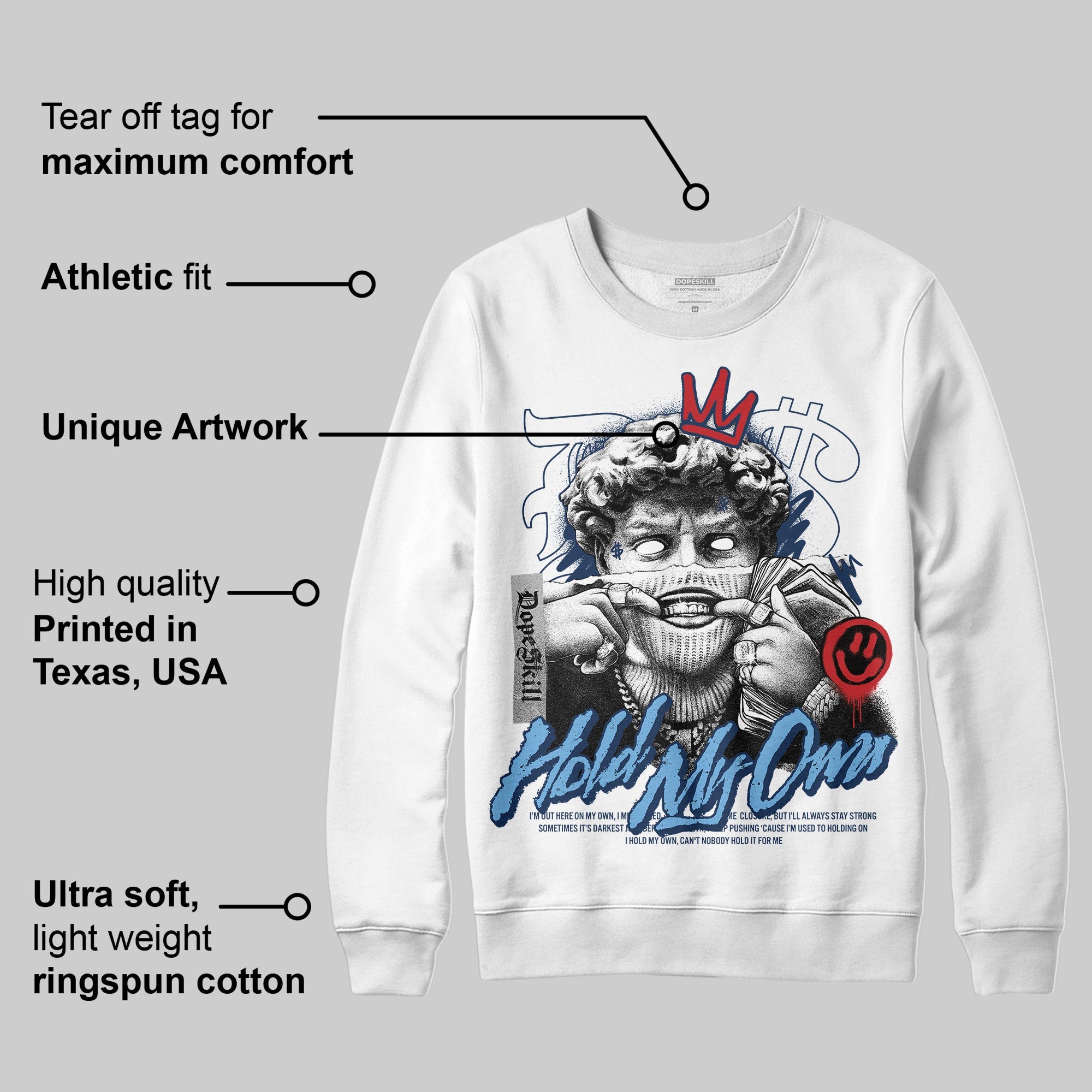 Summit White Navy 4s superstreetwear Sweatshirt In My Way Graphic