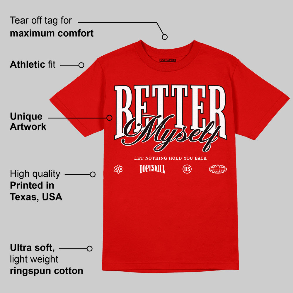 Bred Velvet 11s superstreetwear Red T-shirt Better Myself Graphic