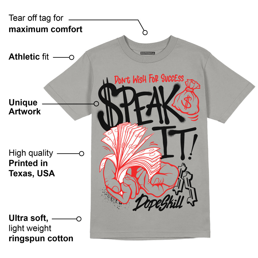 Grey Collection superstreetwear Grey T-shirt Speak It Graphic
