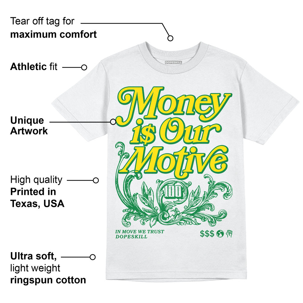 Dunk Reverse Brazil superstreetwear T-Shirt Money Is Our Motive Typo Graphic